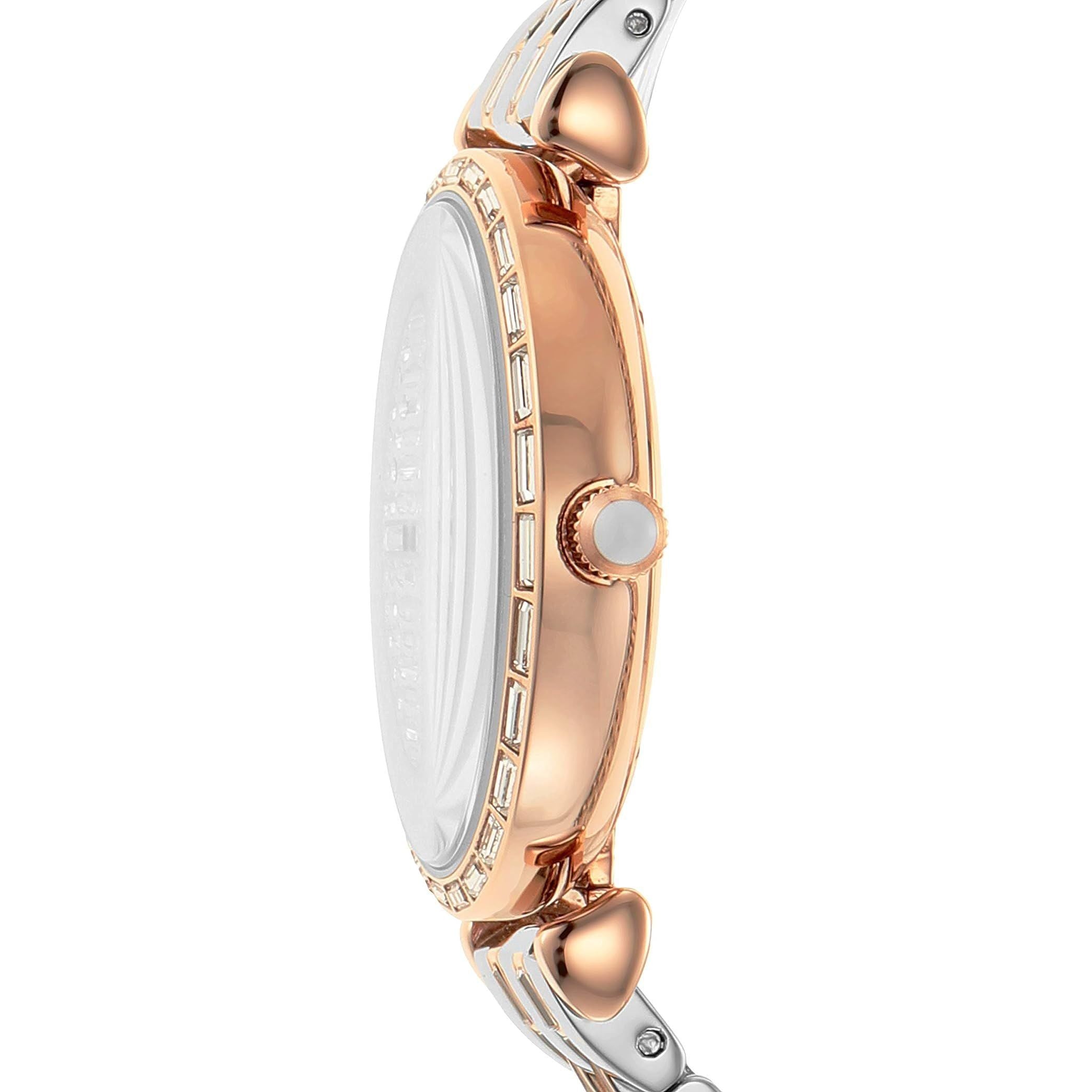 Luxour, Emporio Armani Elegant Two-Tone Crystal Pave Watch, 