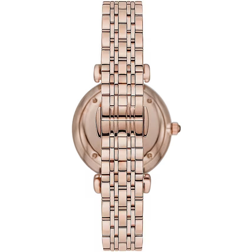 Luxour, Emporio Armani Elegant Rose Gold-Tone Ladies Watch, 