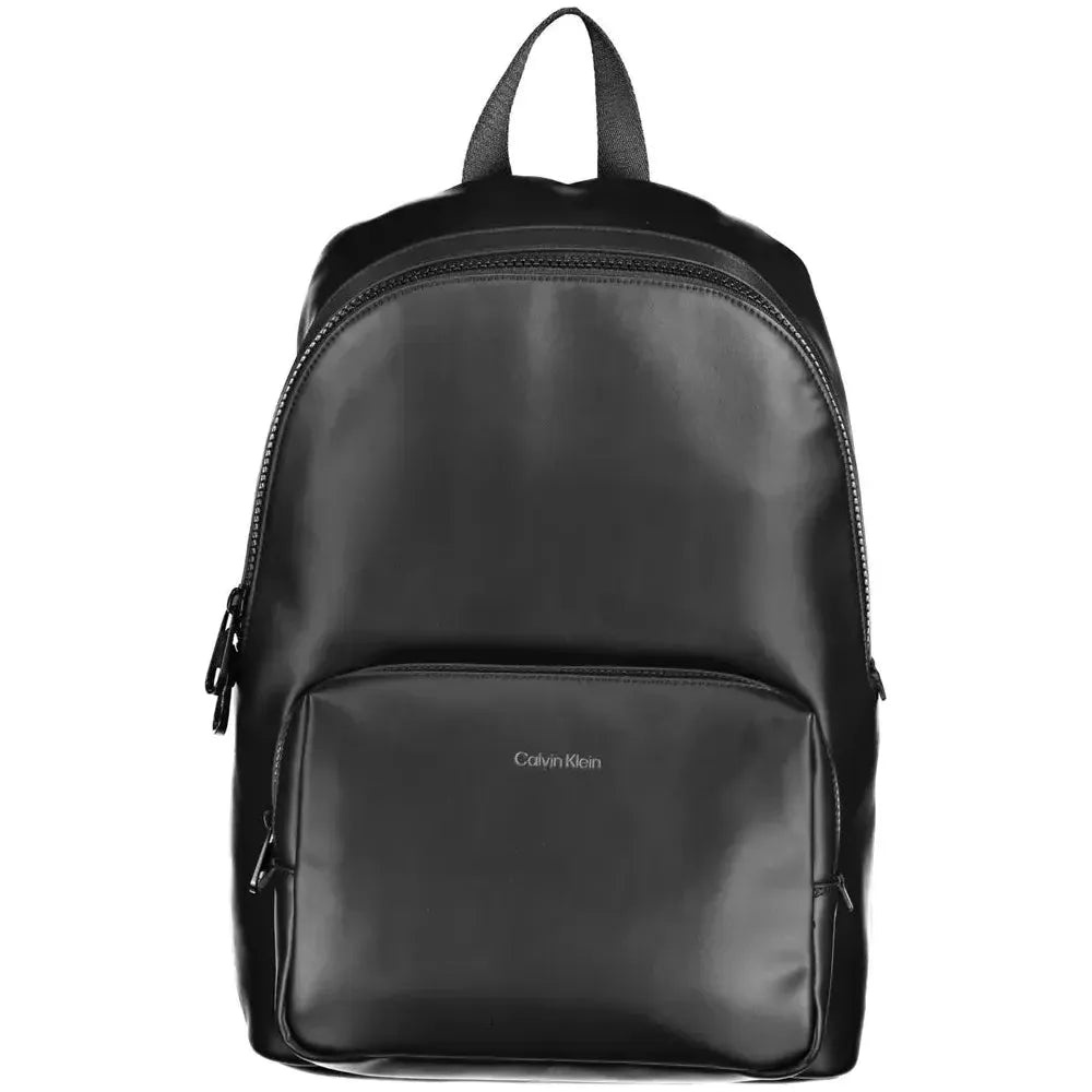 Luxour, Calvin Klein Black Polyester Men Backpack, 