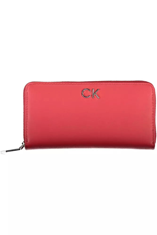 Luxour, Calvin Klein Red Polyethylene Women Wallet, 