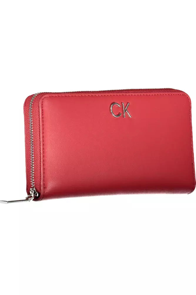 Luxour, Calvin Klein Red Polyethylene Women Wallet, 