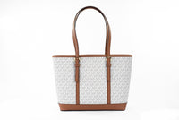 Thumbnail for Luxour, Michael Kors Jet Set Travel Small Vanilla PVC Shoulder Tote Handbag Bag Purse, 