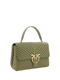 Thumbnail for PINKO Emerald Elegance Calf Leather Handbag