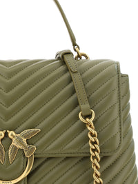 Thumbnail for PINKO Emerald Elegance Calf Leather Handbag