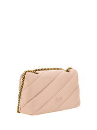 Thumbnail for PINKO Elegant Light Pink Quilted Shoulder Bag