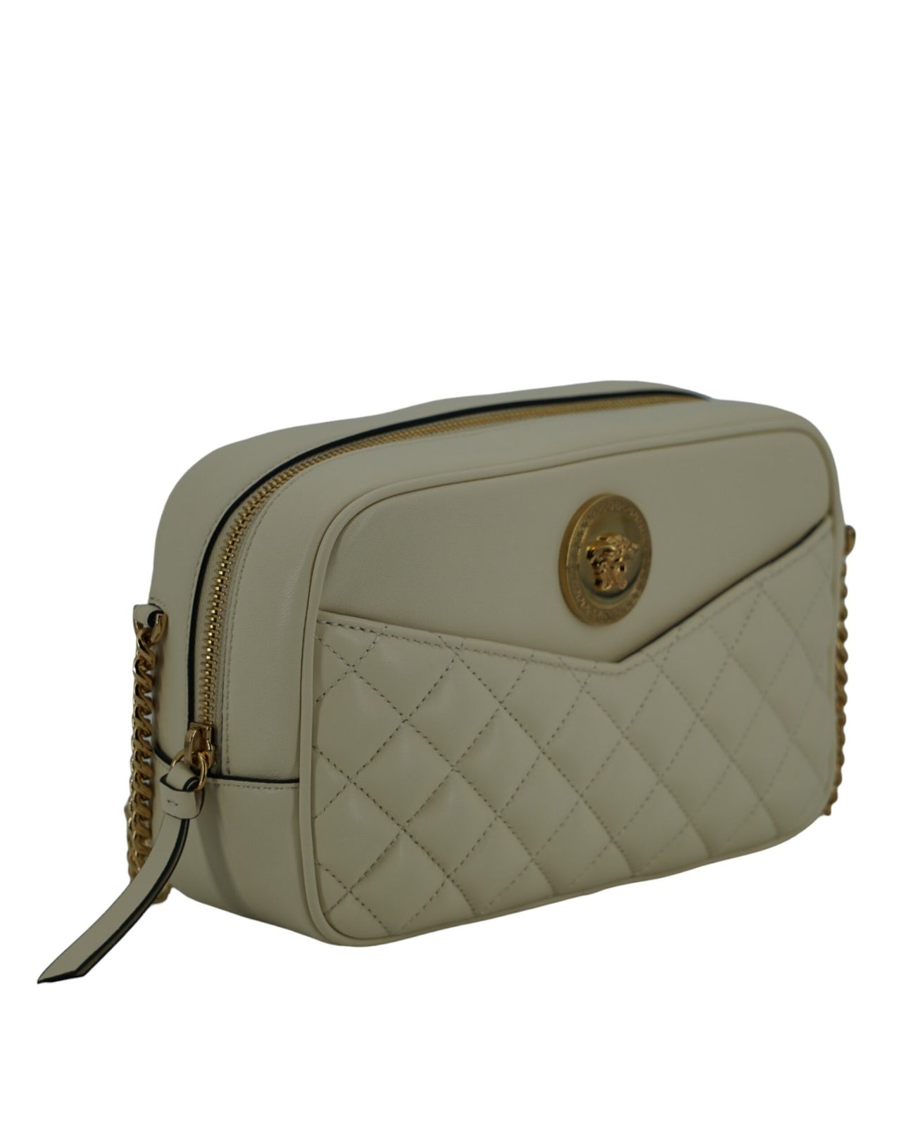 Luxour, Versace - Canvas Beige Shoulder Bag, 