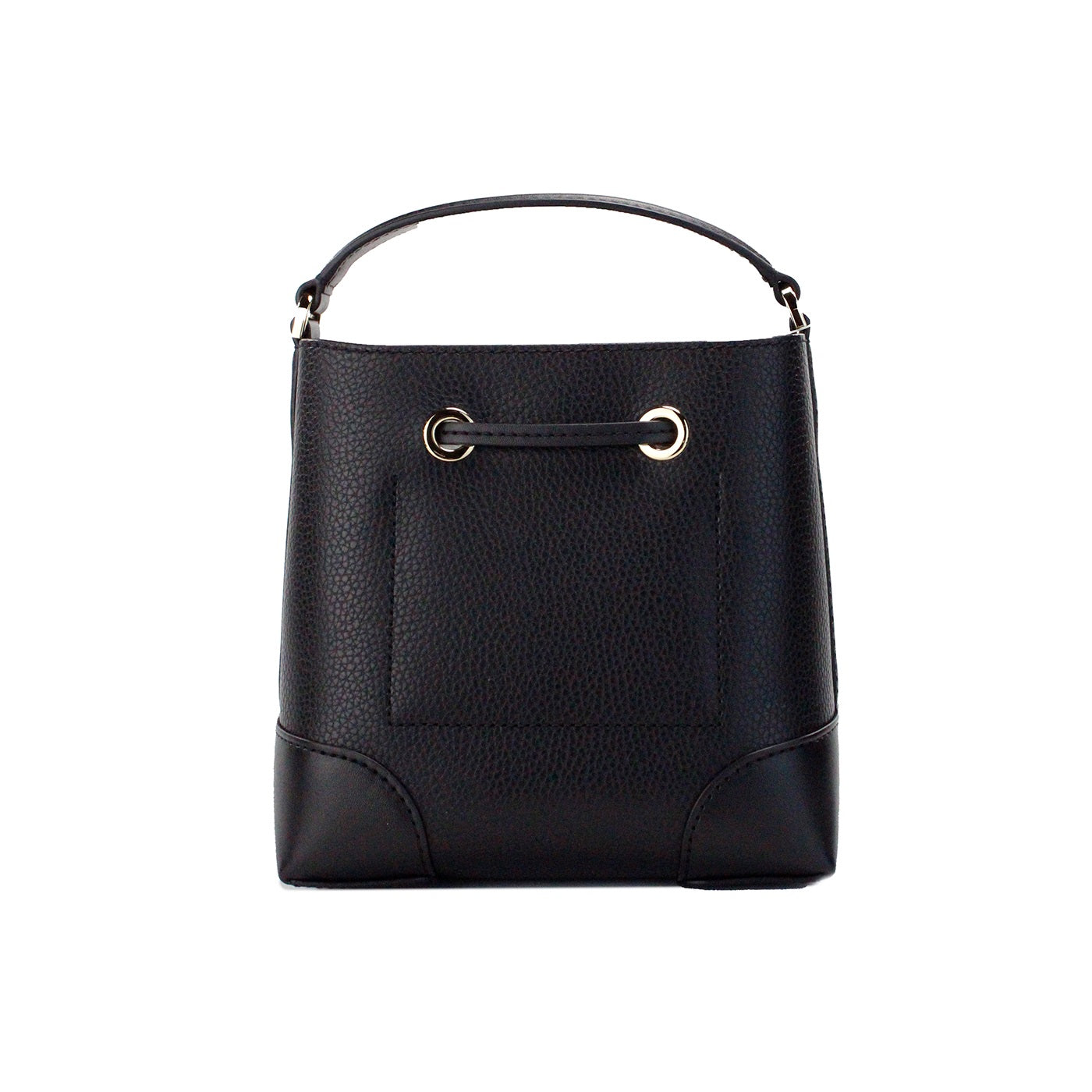 Luxour, Michael Kors Mercer Small Black Pebbled Leather Bucket Crossbody Bag Purse, 