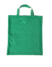 Thumbnail for Prada Elegant Green Fabric Tote Bag