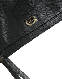 Thumbnail for Dolce & Gabbana Black Leather Miss Escape Shopping Tote Women Bag