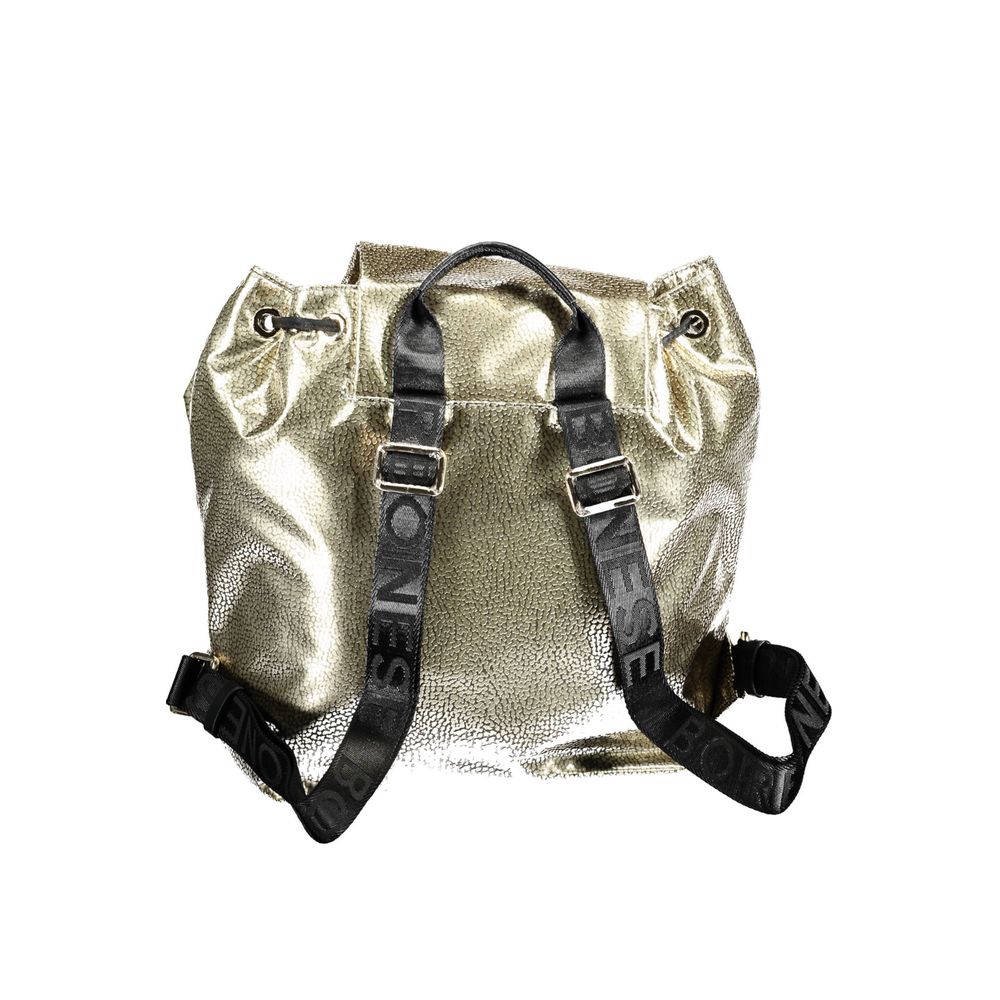 Luxour, Borbonese Gold Polyester Backpack, 