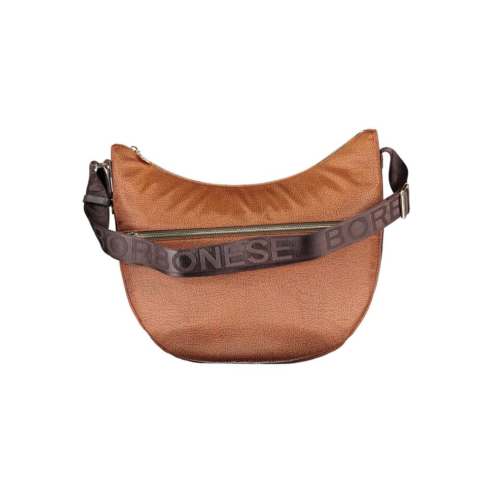 Luxour, Borbonese Brown Polyester Handbag, 