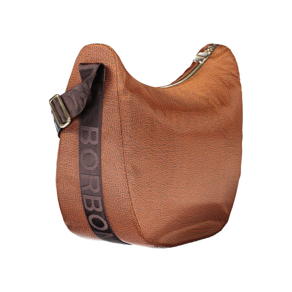 Luxour, Borbonese Brown Polyester Handbag, 