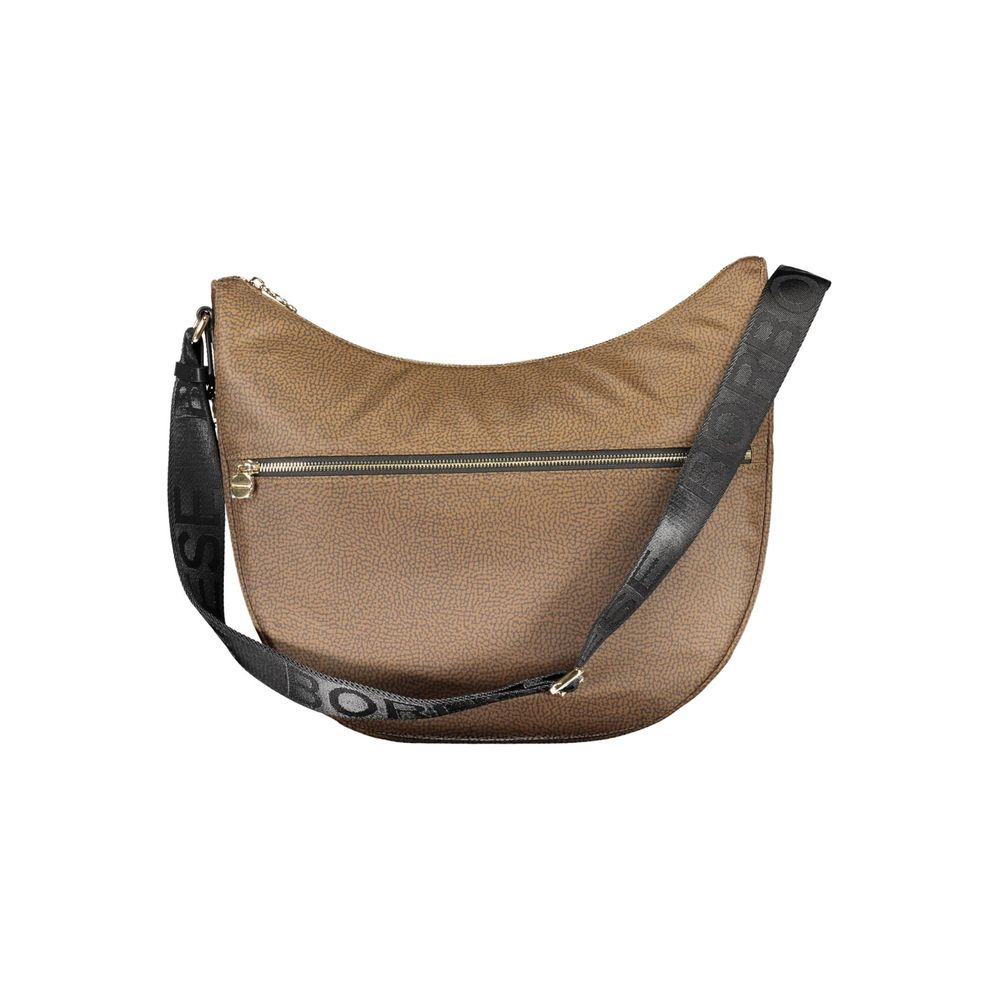 Luxour, Borbonese Brown Polyester Handbag, 