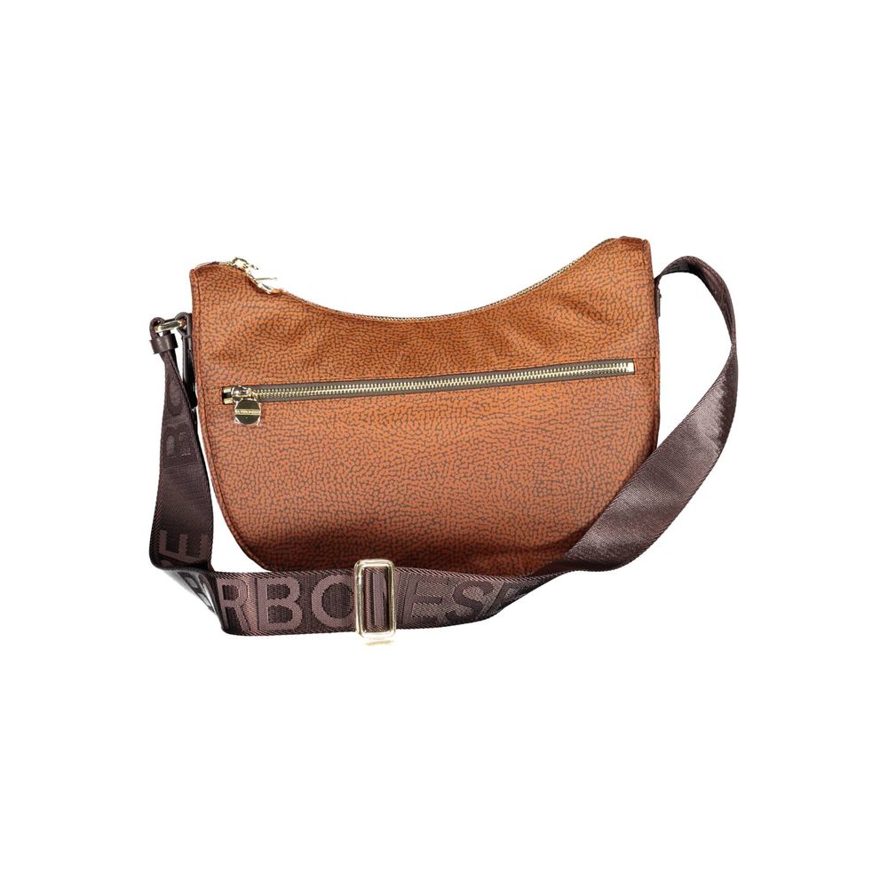 Luxour, Borbonese Brown Polyester Handbag, 