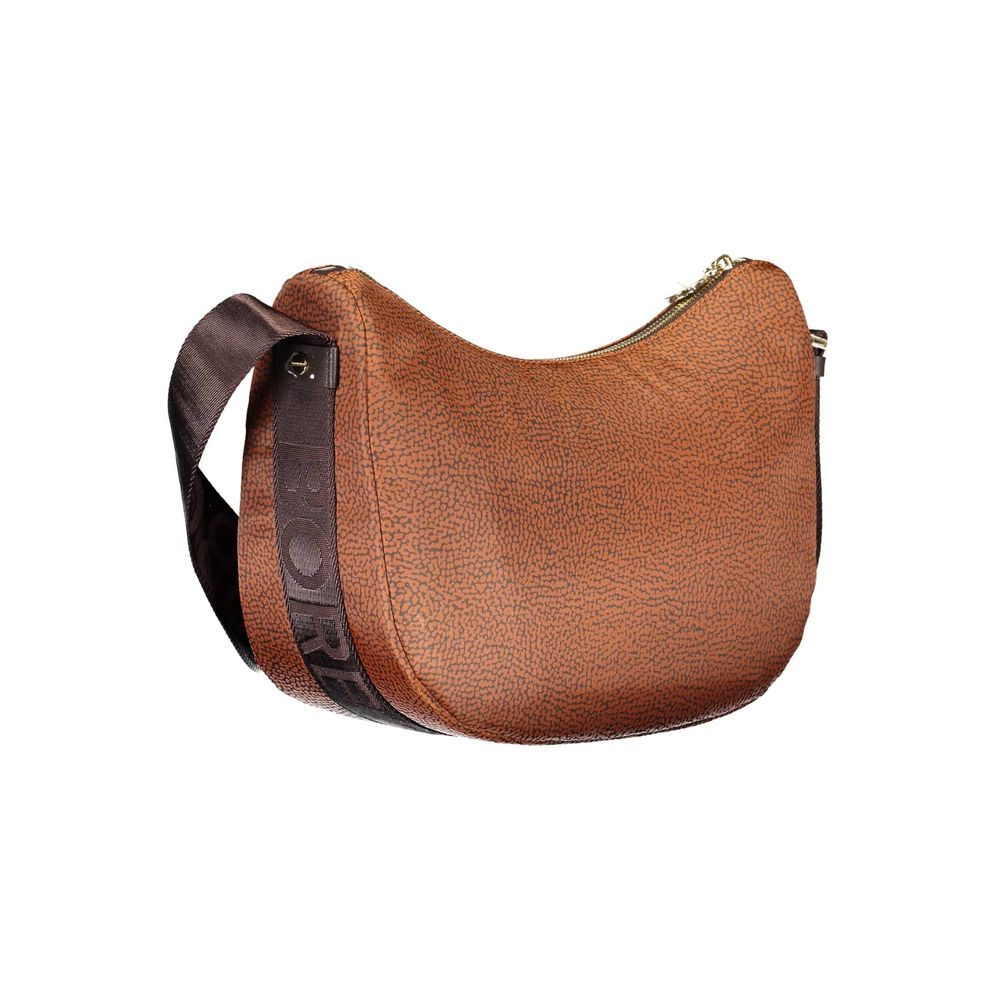 Luxour, Borbonese Brown Polyester Handbag, 