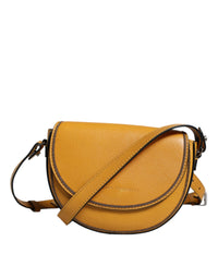 Thumbnail for Luxour, Brunello Cucinelli Light Brown Leather Logo Waist Strap Sling Bag, 