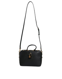 Thumbnail for Dolce & Gabbana Black Calfskin Leather Welcome Handbag Bag