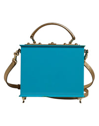 Thumbnail for Dolce & Gabbana Multicolor Wood Leather Clutch Shoulder Bag