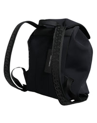 Thumbnail for Dolce & Gabbana Black DG Mania Neoprene Travel Back Pack Bag