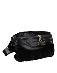 Thumbnail for Dolce & Gabbana Black Nylon Fabric Belt Waist Fanny Pack Bag