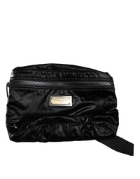 Thumbnail for Dolce & Gabbana Black Nylon Fabric Belt Waist Fanny Pack Bag