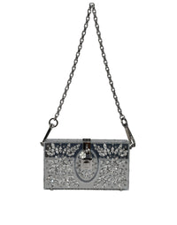 Thumbnail for Dolce & Gabbana Silver Plexiglass Clutch Mini Evening Purse Bag