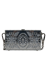 Thumbnail for Dolce & Gabbana Silver Plexiglass Clutch Mini Evening Purse Bag