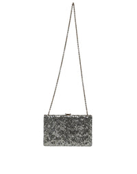 Thumbnail for Dolce & Gabbana Silver Sequined Clutch Evening Crossbody Bag