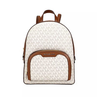 Thumbnail for Michael Kors Jaycee Medium Vanilla Signature Backpack