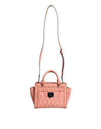 Thumbnail for Michael Kors Peach Quilted Leather Logo Crossbody VIVIANNE Messenger Bag