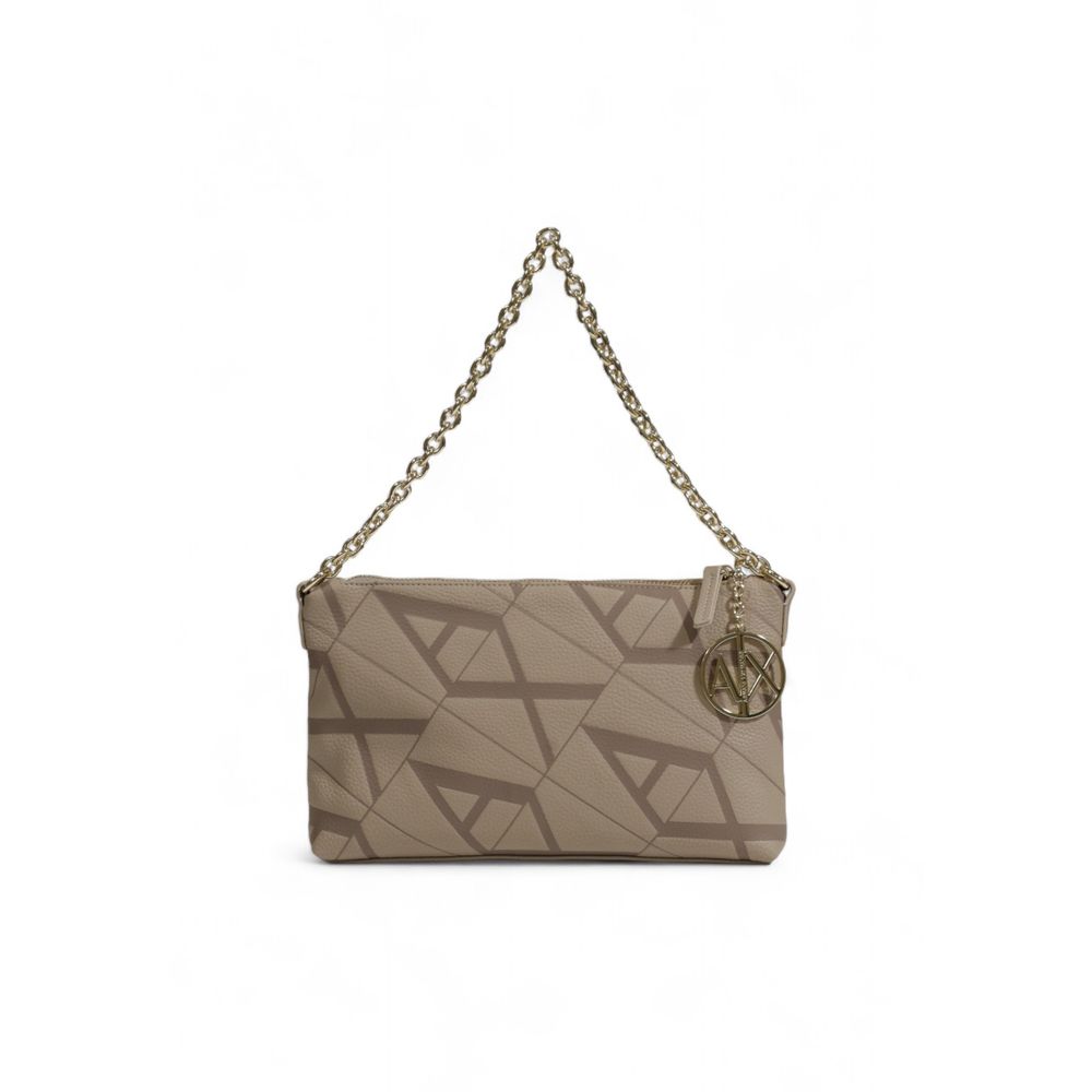 Luxour, Armani Exchange - Canvas Beige Shoulder Bag, 