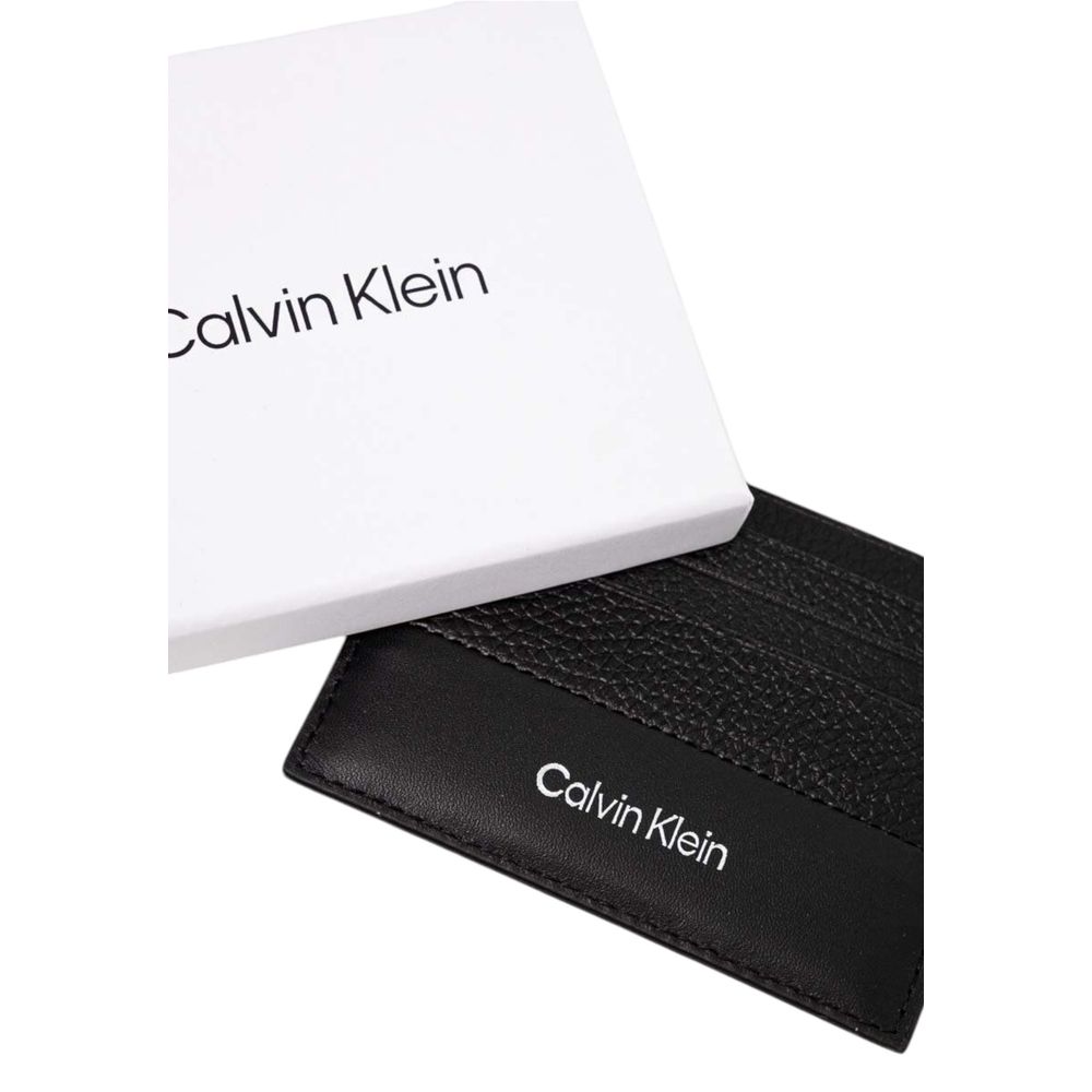 Luxour, Calvin Klein Black Leather Wallet, 