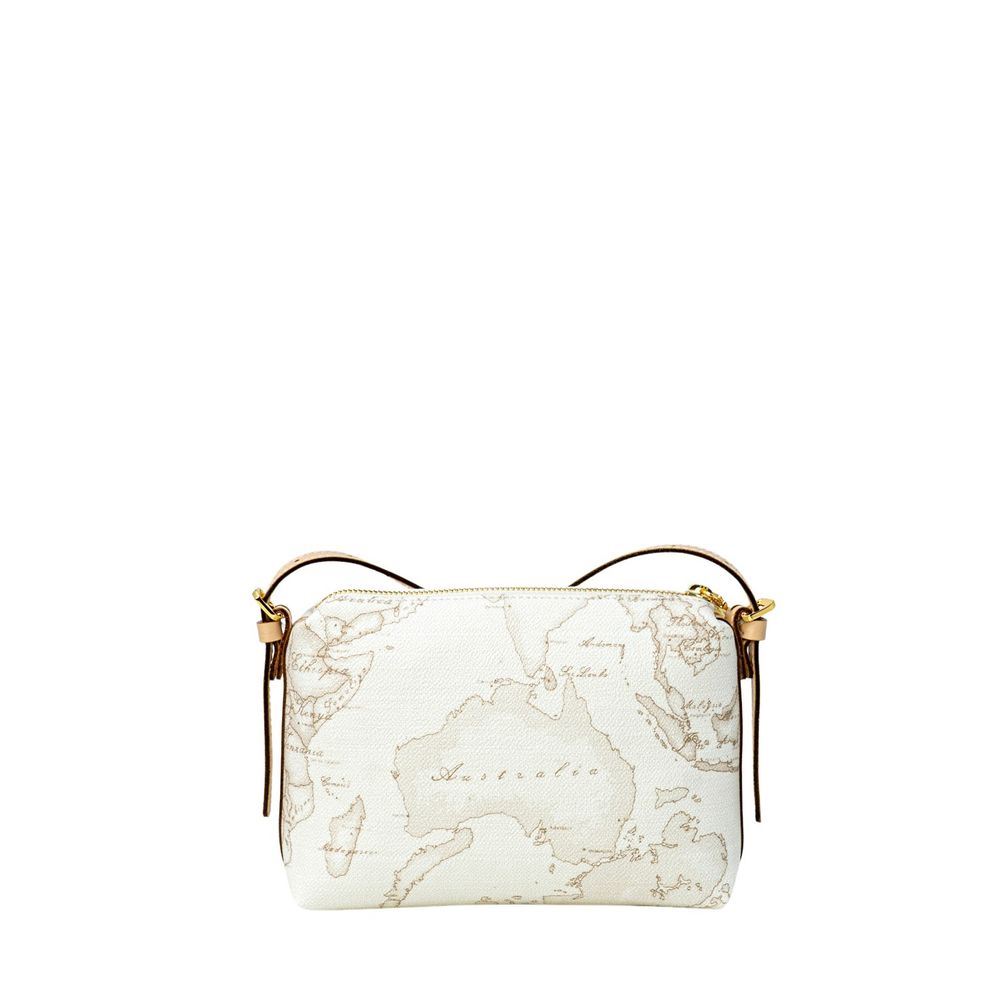 Luxour, Alviero Martini Prima Classe White Leather Handbag, 