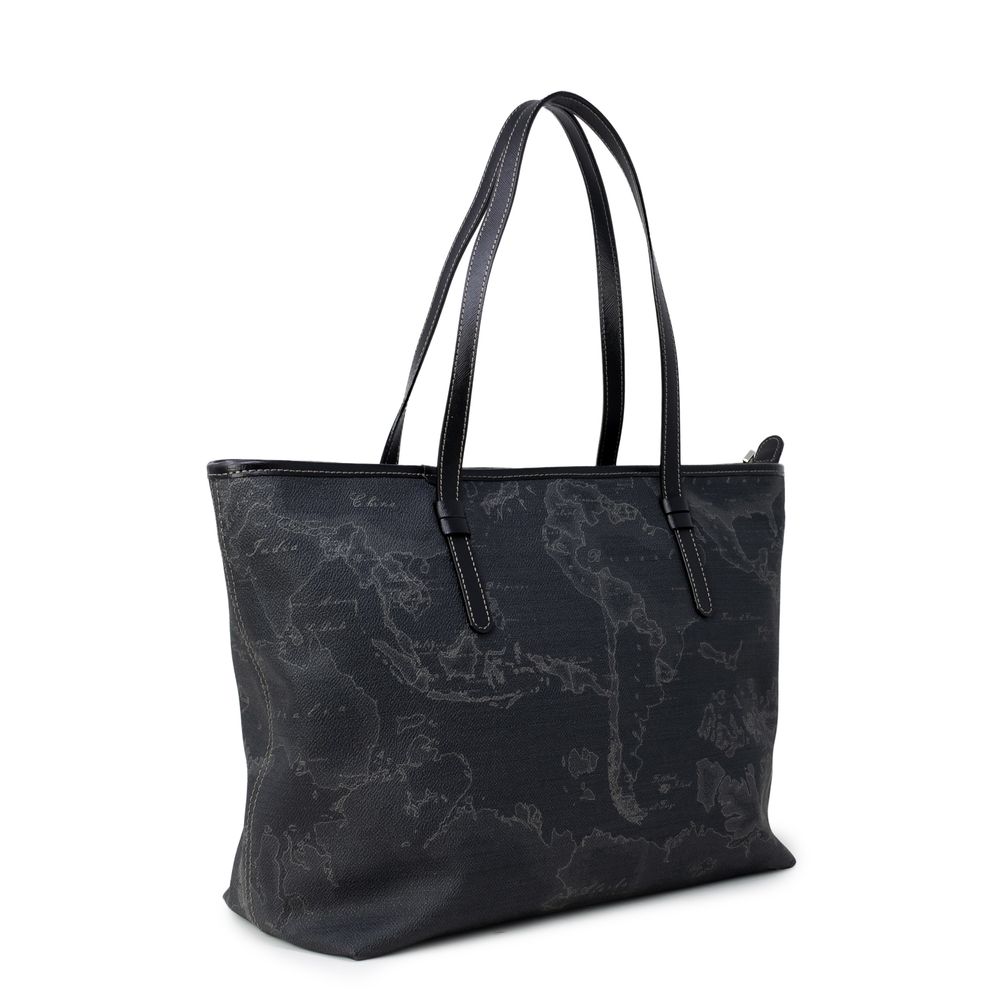 Luxour, Alviero Martini Prima Classe Black Polyester Handbag, 