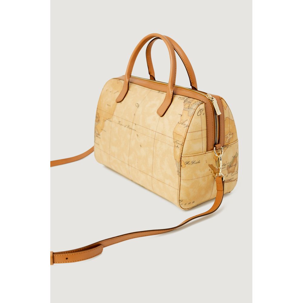 Luxour, Alviero Martini Prima Classe Beige Leather Handbag, 