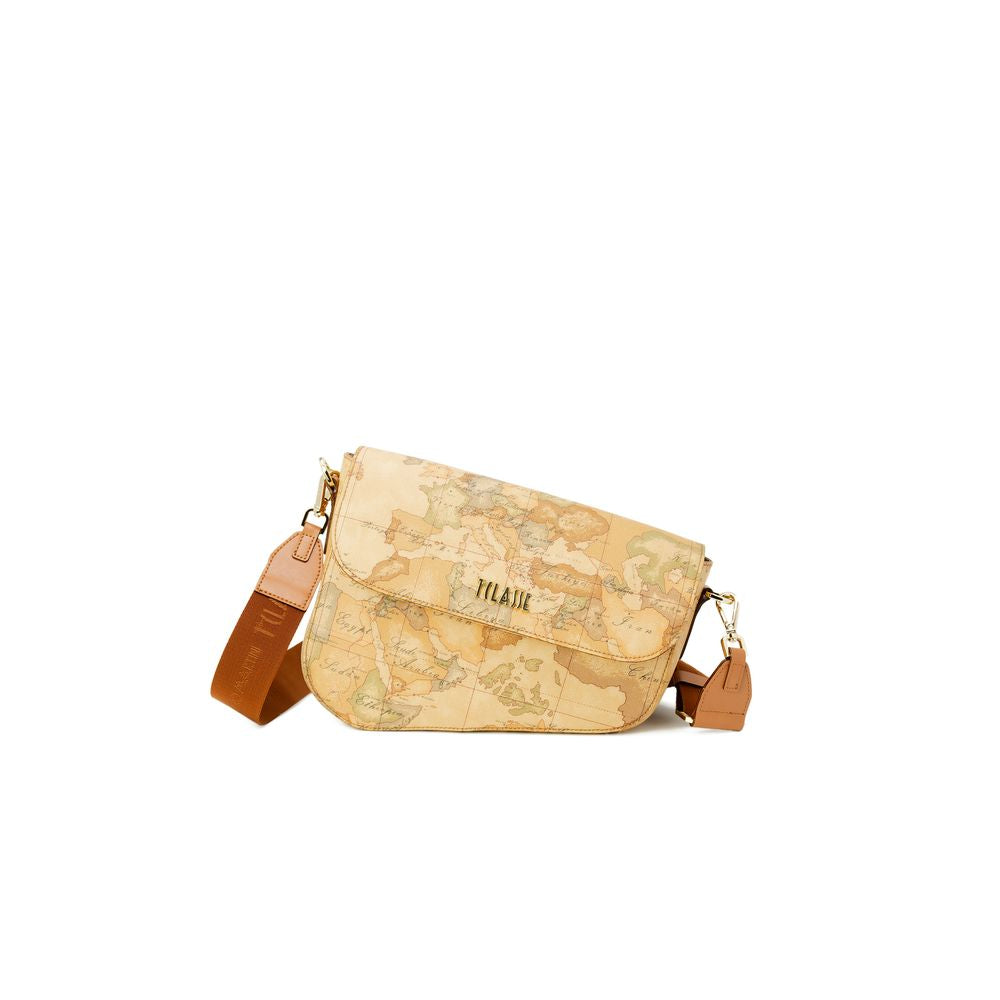 Luxour, Alviero Martini Prima Classe Beige Leather Handbag, 