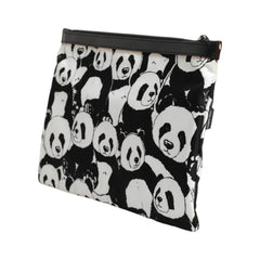 Luxour, Dolce & Gabbana Black White Panda Pattern Clutch Pouch Bag, 