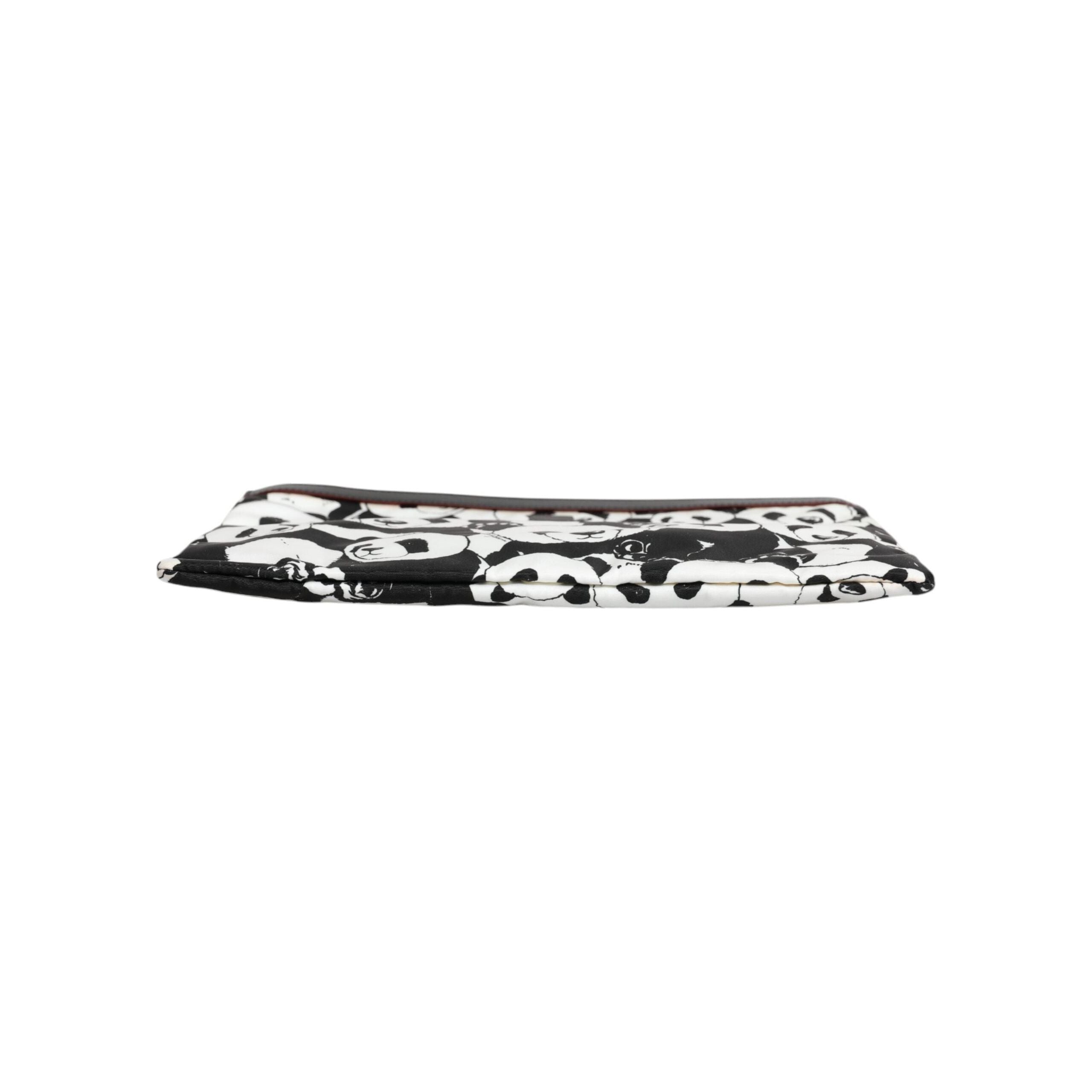 Luxour, Dolce & Gabbana Black White Panda Pattern Clutch Pouch Bag, 