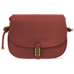 Luxour, PINKO Red Leather Women Crossbody, 