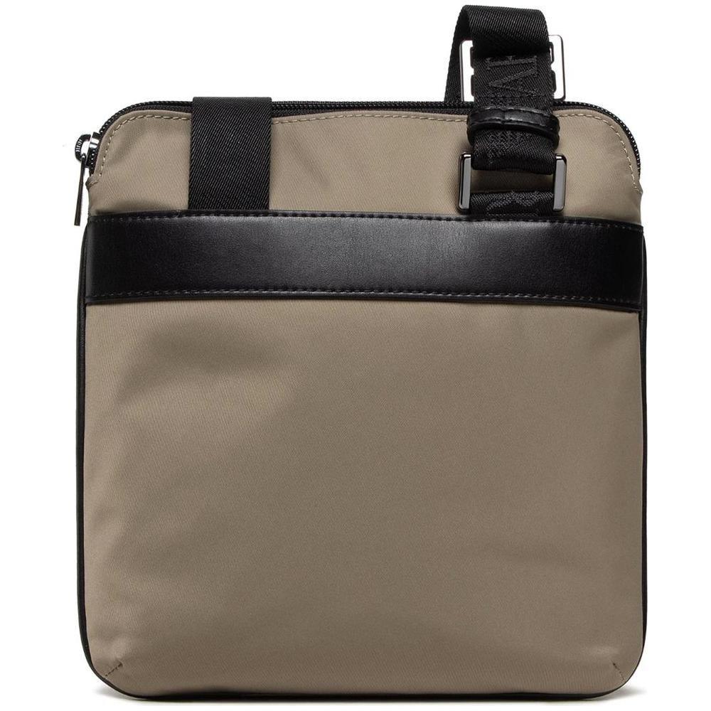 Luxour, Emporio Armani Beige Nylon Messenger Bag, 