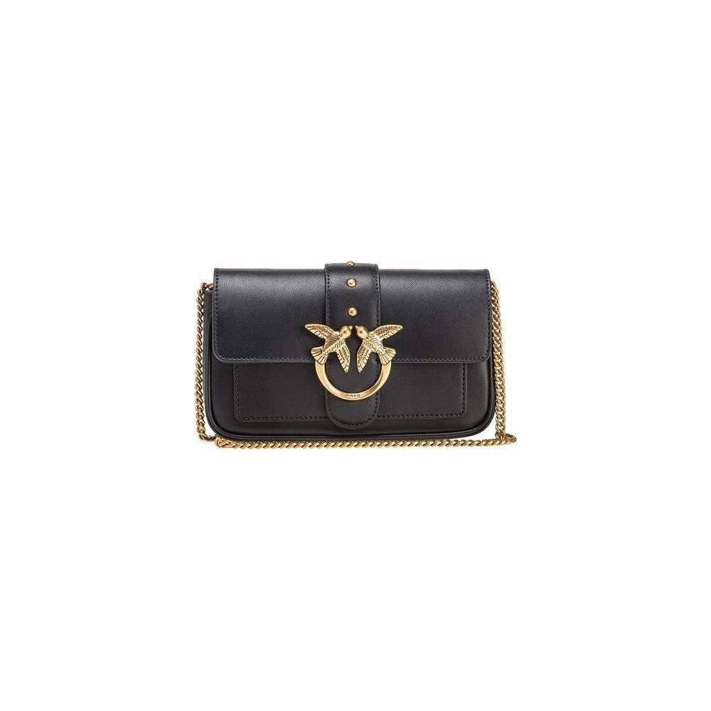 Luxour, PINKO Black Leather Handbag, 