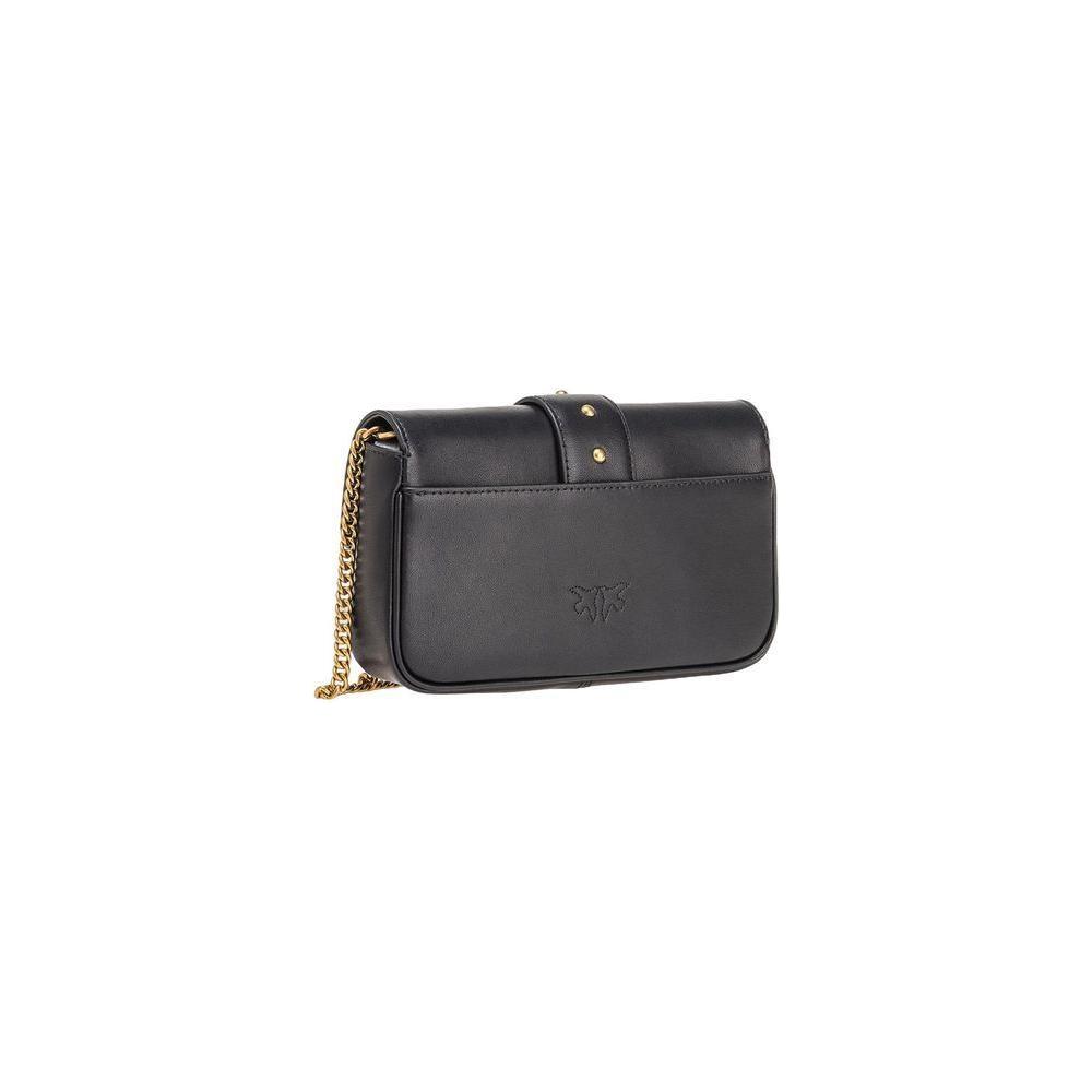 Luxour, PINKO Black Leather Handbag, 