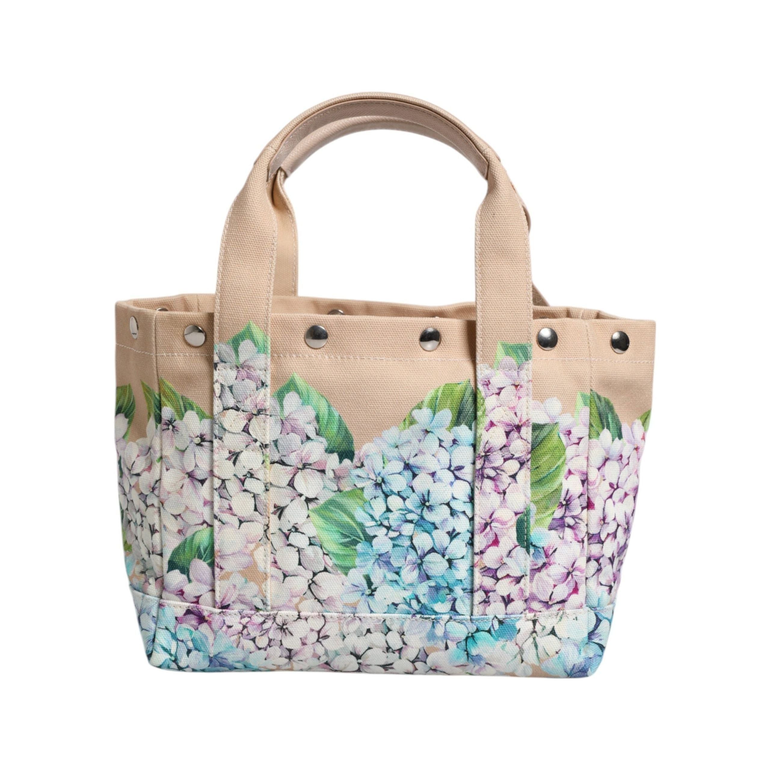 Luxour, Dolce & Gabbana Multicolor Floral Canvas TANIA Top Handle Tote Bag, 