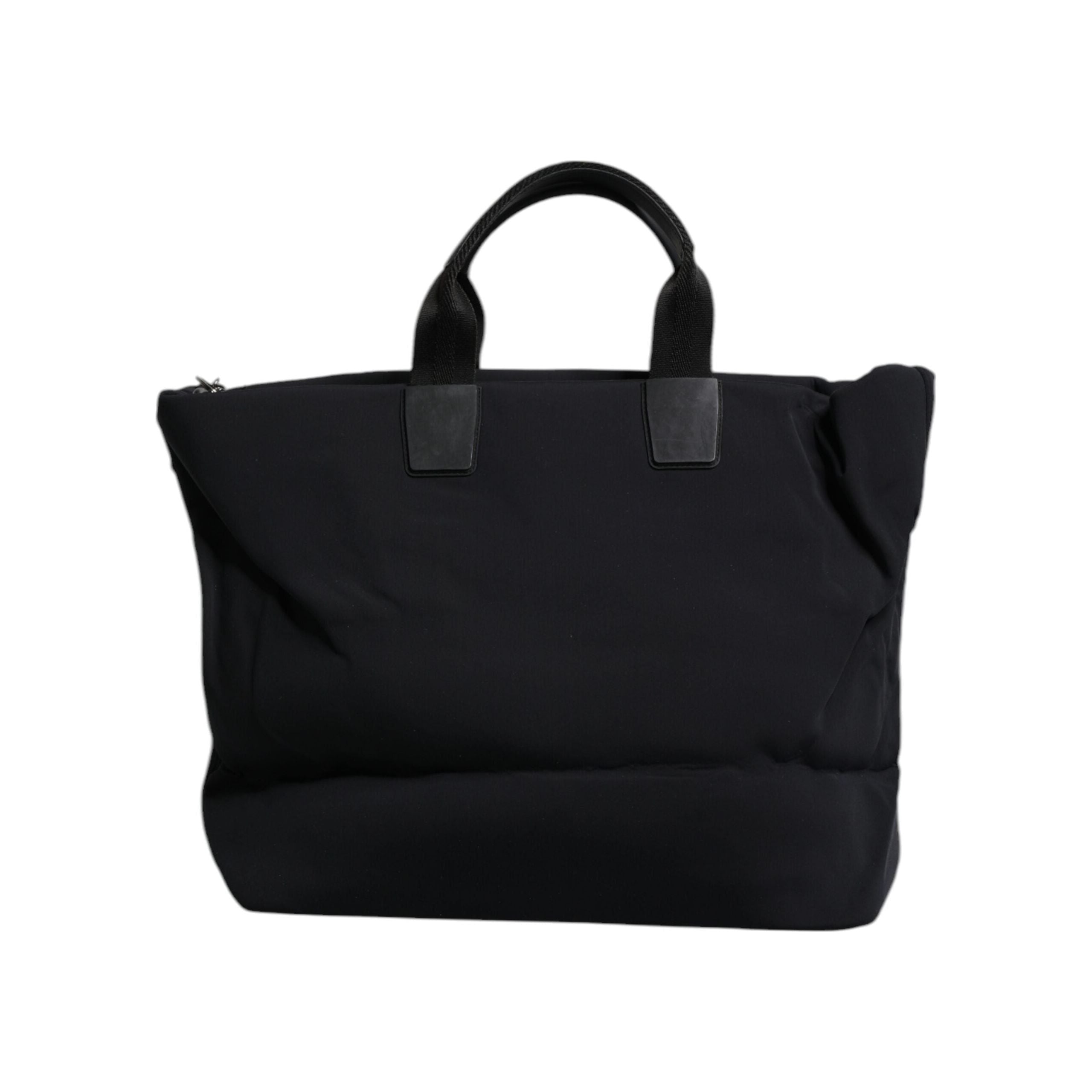 Luxour, Dolce & Gabbana Black Canvas DG Logo Women Shopping Hand Tote Bag, 