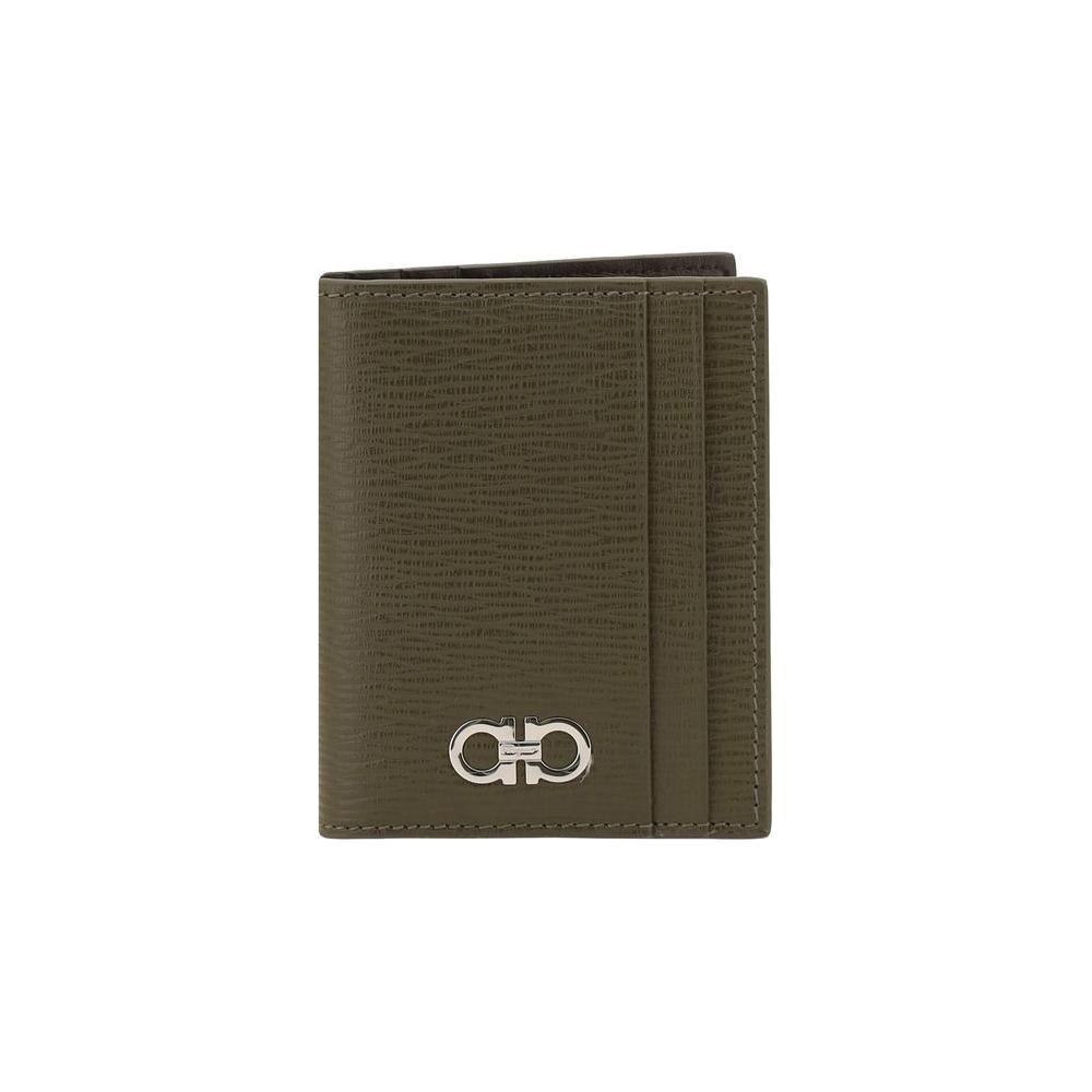 Luxour, Ferragamo Gancini leather Card Holder, 