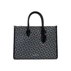 Luxour, Michael Kors Mirella Medium Top Zip Crossbody Tote Bag Black, 