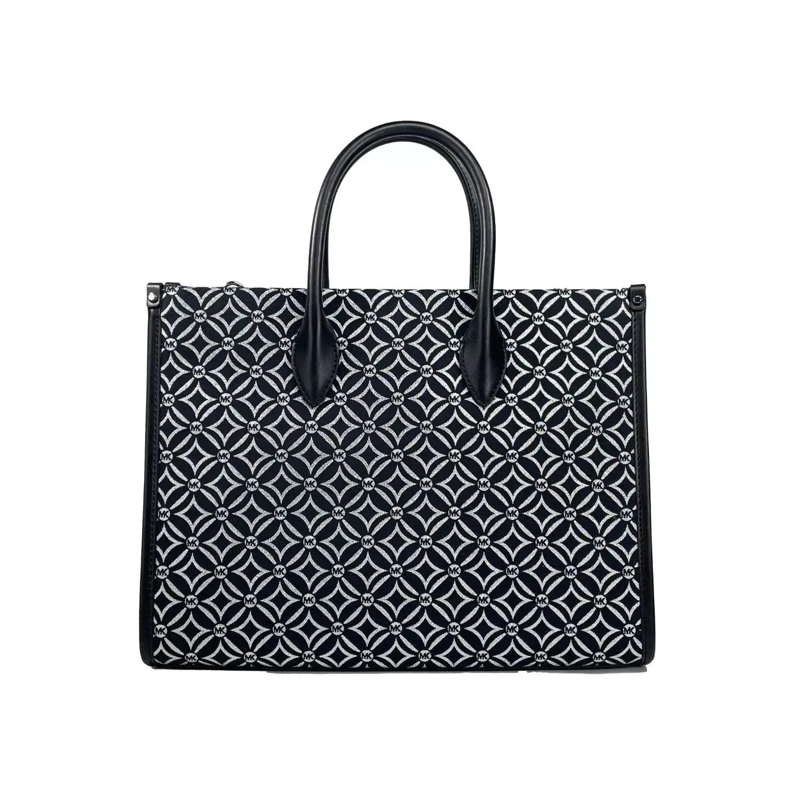 Luxour, Michael Kors Mirella Medium Top Zip Crossbody Tote Bag Black, 