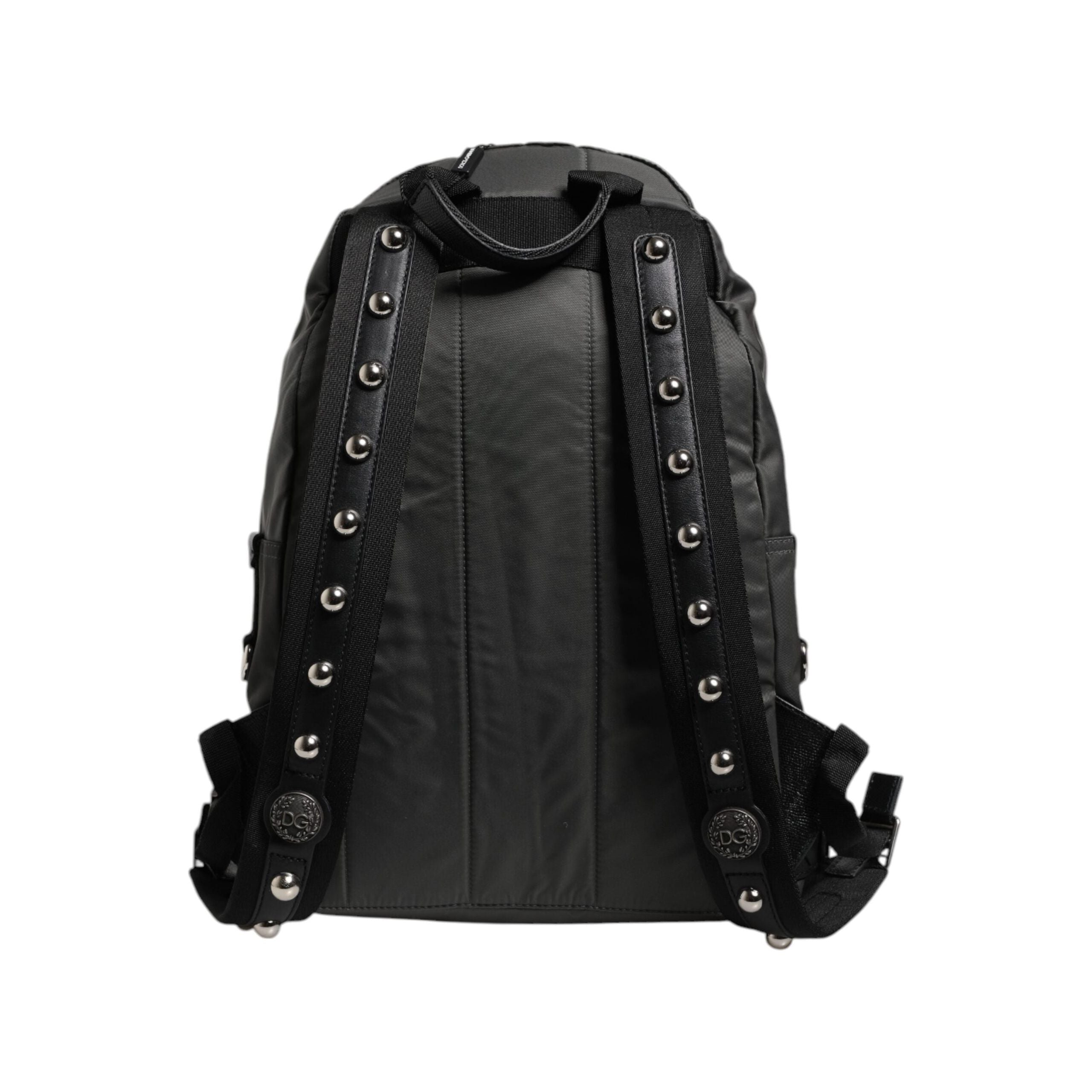 Luxour, Dolce & Gabbana Gray Nylon Prince Forever School Travel Backpack Bag, 