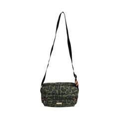 Luxour, Dolce & Gabbana Green Polyester Leopard Print Shell Messenger Bag, 