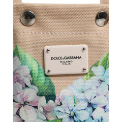 Luxour, Dolce & Gabbana Multicolor Floral Canvas TANIA Top Handle Tote Borse Bag, 